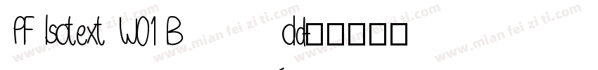 PF Isotext W01 Bold字体转换